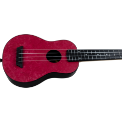 TUS65 Shimmer Travel sopran Ukulele - Ruby