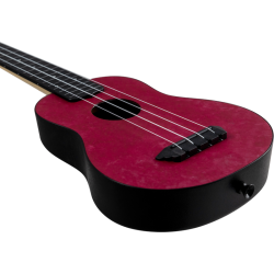 TUS65 Shimmer Travel sopran Ukulele - Ruby