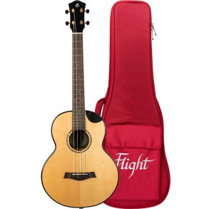 Flight Aurora Solid Top Baritone Electro Ukulele - Nat