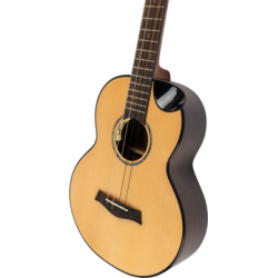 Flight Aurora Solid Top Baritone Electro Ukulele - Nat