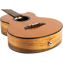 Lily Baritone Electro Ukulele : Solid Top, Steel String