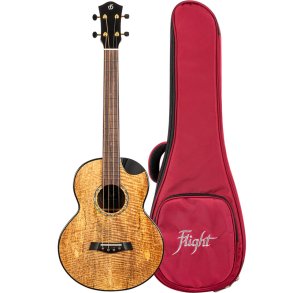 Maia Baritone Electro Acoustic Ukulele Left Handed : Solid Top, Steel String
