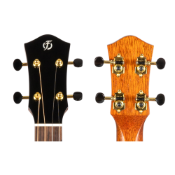 Maia Baritone Electro Acoustic Ukulele Left Handed : Solid Top, Steel String