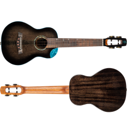 Flight Nighthawk Concert Electro Ukulele - Black Stain : All Solid
