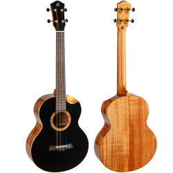 Nora Baritone Electro Ukulele : Solid Top, Steel String