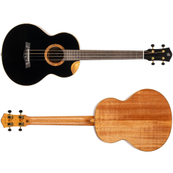 Nora Baritone Electro Ukulele : Solid Top, Steel String