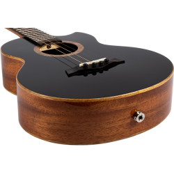 Nora Baritone Electro Ukulele : Solid Top, Steel String