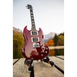 Flight Pioneer Solid Body Cherry Red Electric Ukulele