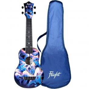 Flight Travel Ukulele - Graffiti, TUS40 ABS 