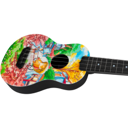 Ultra Flight Travel Soprano Ukulele - Fat Cat
