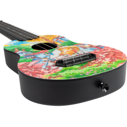 Ultra Flight Travel Soprano Ukulele - Fat Cat