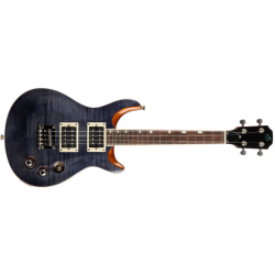 Flight Vanguard Tenor Electric Ukulele - Trans Black : Double Cut, Solid Body