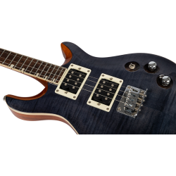 Flight Vanguard Tenor Electric Ukulele - Trans Black : Double Cut, Solid Body