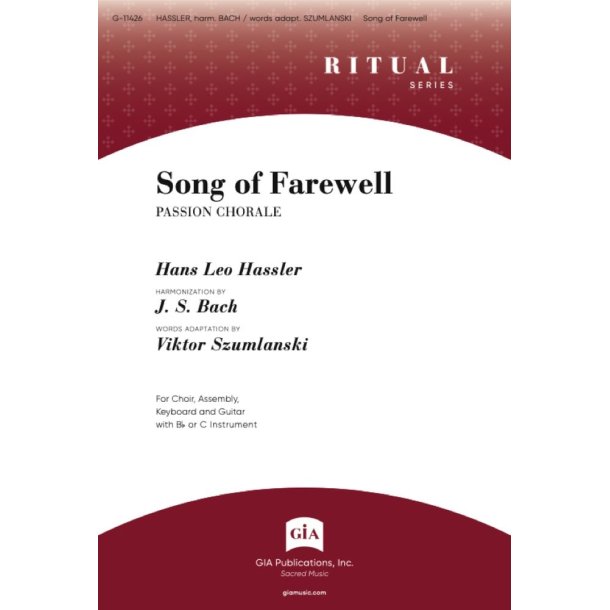 Song of Farewell: SATB, C Instrument, B-flat Instrument and Piano