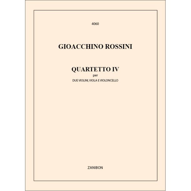 Quartetto N. 4 2Vn, Va E Vc (Bonelli): per due Violini, Viola e Violoncello