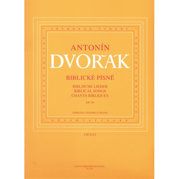 Biblical Songs - Dvor&aacute;k, Anton&iacute;n