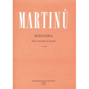 Sonatina - Martinu, Bohuslav