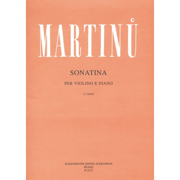 Sonatina - Martinu, Bohuslav
