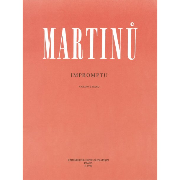 Impromptu - Martinu, Bohuslav