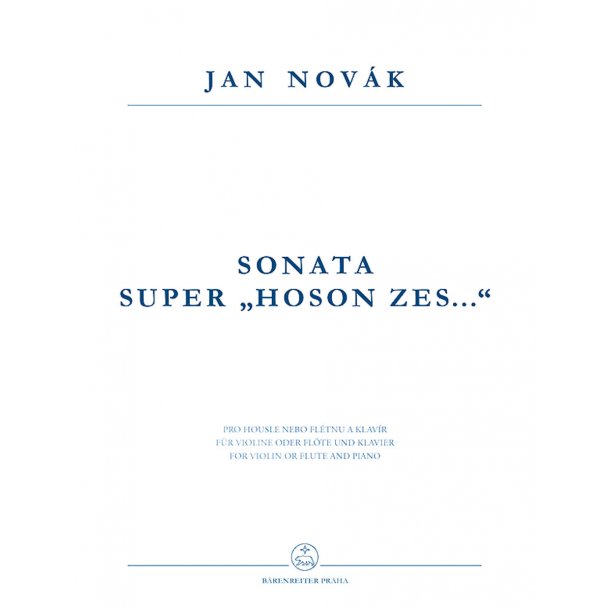 Sonata super Hoson zes... - Nov&aacute;k, Jan