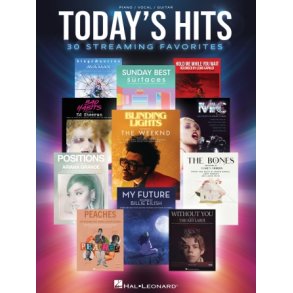 Today's Hits : 30 Streaming Favorites - Klaver, guitar og vokal