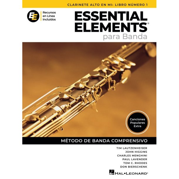 Essential Elements para Banda-ClarAlto en Mib Lib1: en Espa&ntilde;ol - Recursos en Linea Incluidos