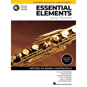 Essential Elements para Banda-ClarBajo en Mib Lib1: en Espa&ntilde;ol - Recursos en Linea Incluidos