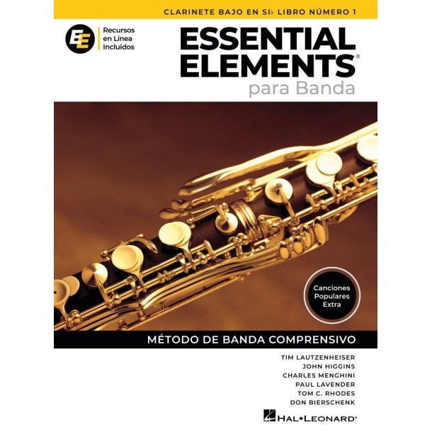 Essential Elements para Banda-ClarBajo en Mib Lib1: en Espa&ntilde;ol - Recursos en Linea Incluidos