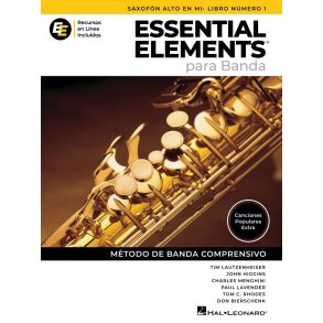 Essential Elements para Banda-Sax Alto en Mib Lib1: en Espa&ntilde;ol - Recursos en Linea Incluidos