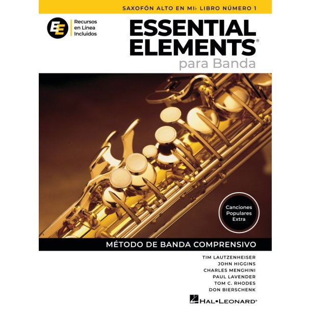 Essential Elements para Banda-Sax Alto en Mib Lib1: en Espa&ntilde;ol - Recursos en Linea Incluidos