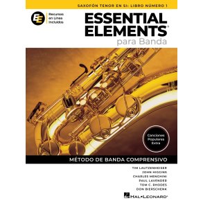 Essential Elements para Banda-Sax Ten en Sib Lib1: en Espa&ntilde;ol - Recursos en Linea Incluidos