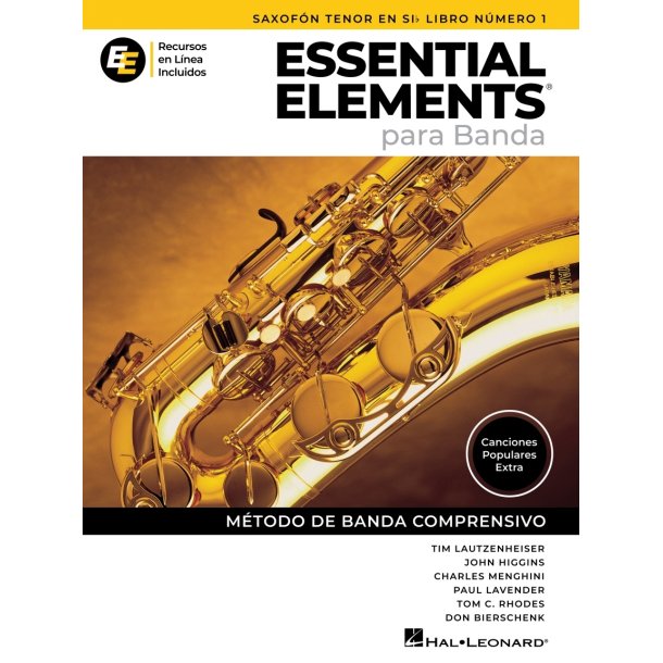 Essential Elements para Banda-Sax Ten en Sib Lib1: en Espa&ntilde;ol - Recursos en Linea Incluidos