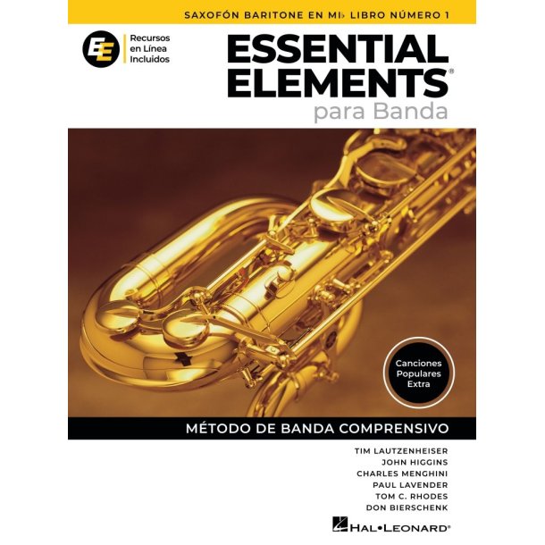 Essential Elements para Banda-Sax Bar en Mib Lib1: en Espa&ntilde;ol - Recursos en Linea Incluidos
