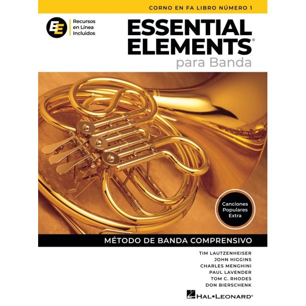 Essential Elements para Banda-Corno en Fa Lib1: en Espa&ntilde;ol - Recursos en Linea Incluidos