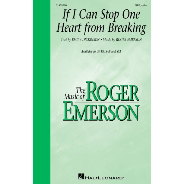 If I Can Stop One Heart from Breaking