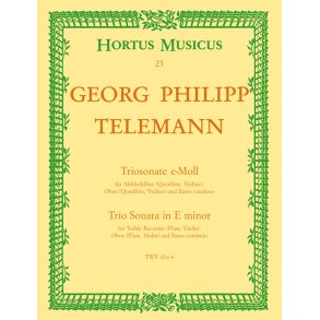 Trio Sonata - Telemann, Georg Philipp