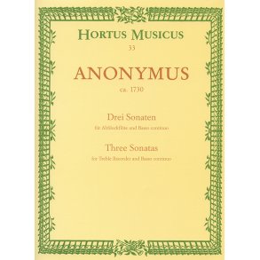 Three Sonatas - Anonymus (ca. 1730)
