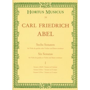 Sechs Sonaten - Abel, Carl Friedrich