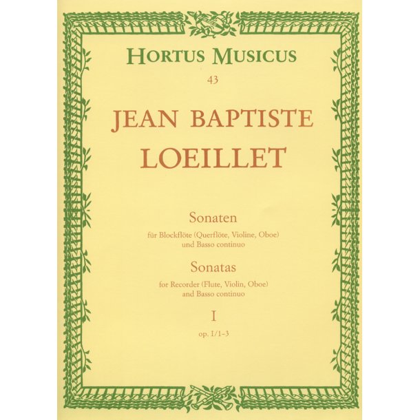 Sonatas - Loeillet, Jean Baptiste (de Gant)