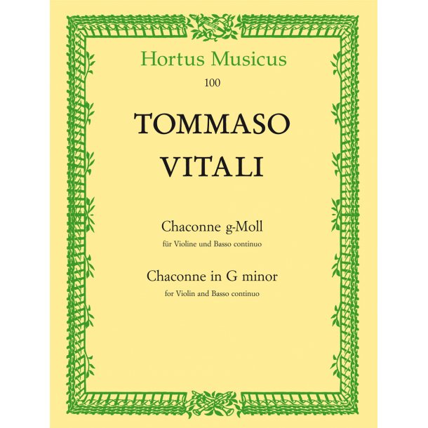 Chaconne - Vitali, Tomaso Antonio