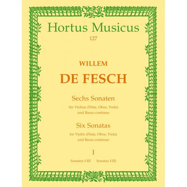Six Sonatas - Fesch, Willem de