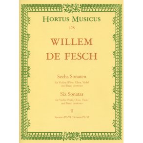 Six Sonatas - Fesch, Willem de