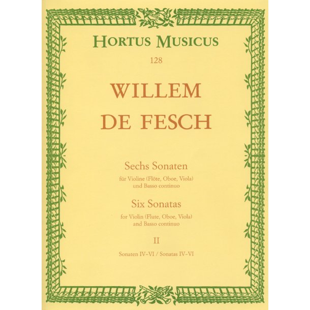 Six Sonatas - Fesch, Willem de
