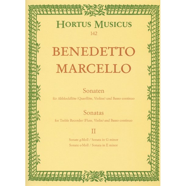 Sonatas - Marcello, Benedetto