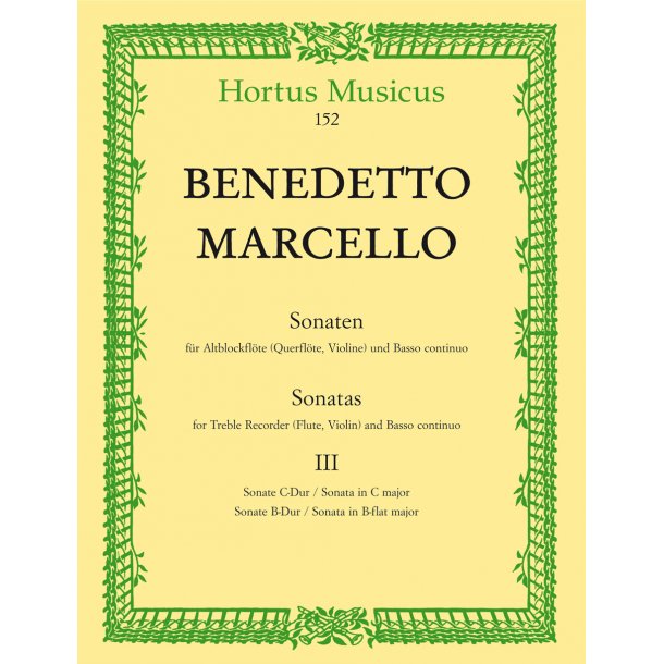 Sonatas - Marcello, Benedetto