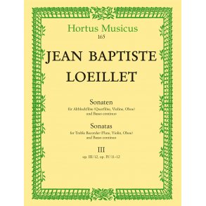 Sonatas - Loeillet, Jean Baptiste (de Gant)