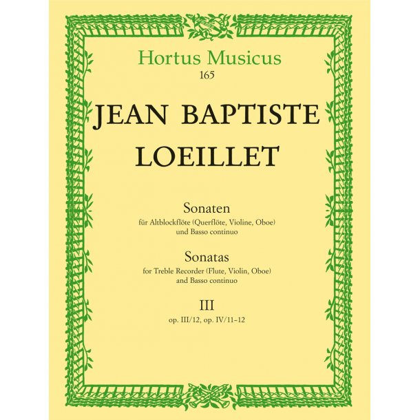 Sonatas - Loeillet, Jean Baptiste (de Gant)