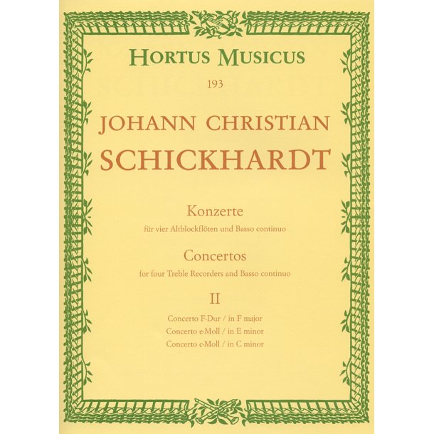 Sechs Concertos - Schickhardt, Johann Christian