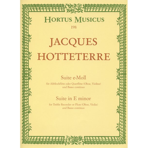 Suite - Hotteterre, Jacques (le Romain)