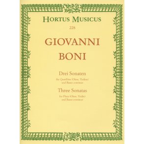 Three Sonatas - Boni, Giovanni